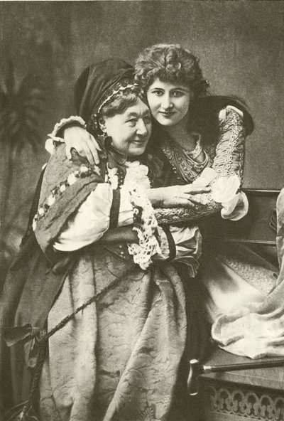 Miss Mary Anderson and Mrs Stirling as Juliet and Nurse by English Photographer